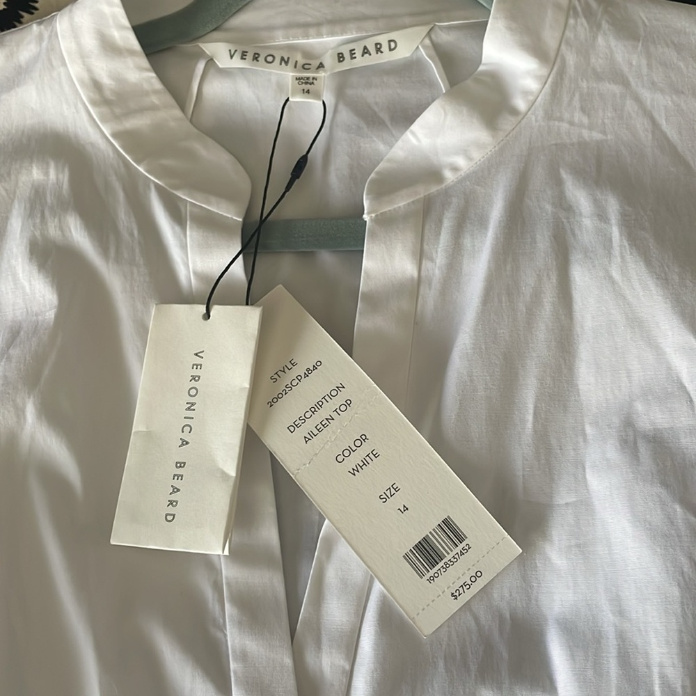 Veronica Beard Aillen top, size 14; new - Picture 10 of 10